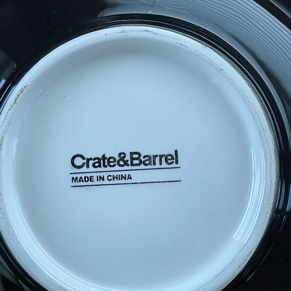 Crate and Barrel hand painted veggie tray